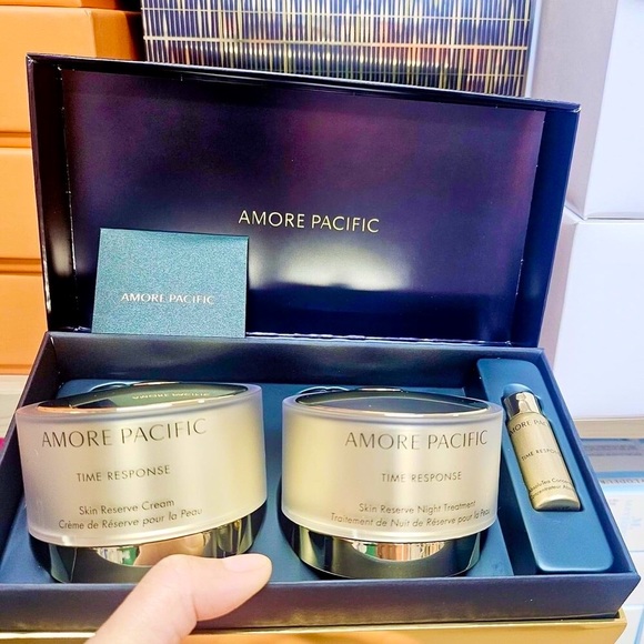 AMOREPACFIC TIME RESPOND RESERVE DAY&NIGHT(FULL SIZE)DUO CREAM+FREE Amore mini - Picture 2 of 5